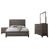 Watson 4-piece Eastern King Bedroom Set Grey Oak